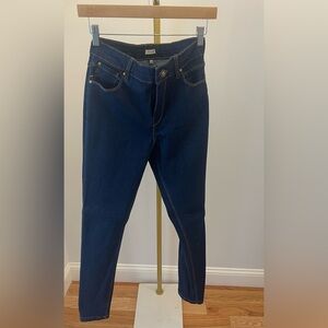 River Island Dark Blue Skinny Jeans(size 8)